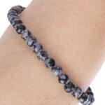 Snowflake Obsidian, Natural Stone Bracelet - Image 10