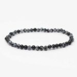 Snowflake Obsidian, Natural Stone Bracelet - Image 9