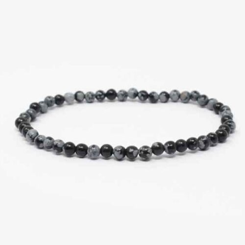Snowflake Obsidian, Natural Stone Bracelet - Image 9