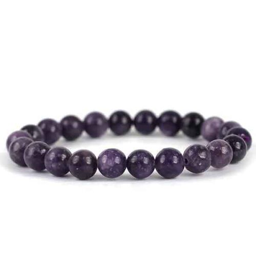 Dark Lepidolite, Handmade Bracelet, Natural Stone, Class A - Image 4