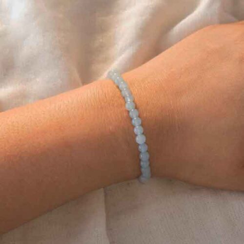 Aquamarine, Class A, handmade bracelet - Image 6