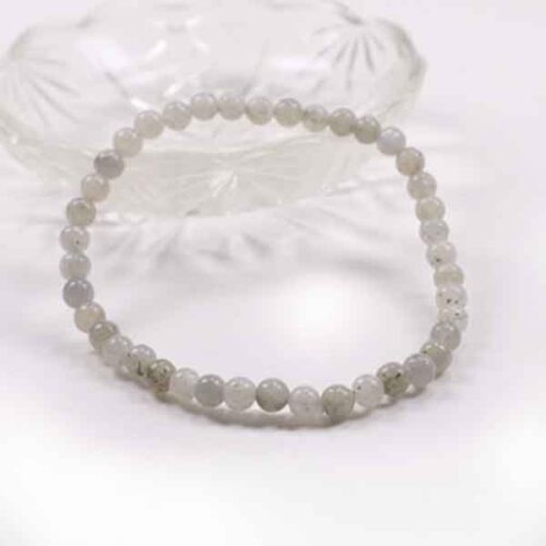 Light Labradorite, Natural Stone Bracelet, Different Bead Sizes - Image 3