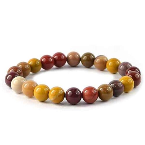 Mookaite, Natural Stone Bracelet, Class A Beads - Image 6