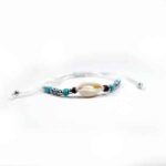 Shells with a Turquoise-Colored Bead, Modern Anklet or Wrist Bracelets - Image 5