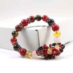Fiery Style, Designer Bracelet with Natural Stones