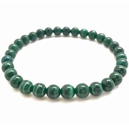 Malachite, Class A, Handmade Natural Stone Bracelet - Image 4