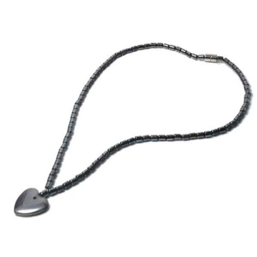 Balance and Style, Necklace and Heart-Shaped Hematite Pendant - Image 2