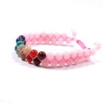 Chakra Balancing, Double Bracelet with Rose Quartz - Image 3