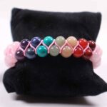 Chakra Balancing, Double Bracelet with Rose Quartz - Image 5