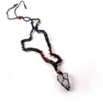 “Purity and Harmony” Necklace with Clear Quartz Druzy and Stones for the 7 Chakras - Image 7