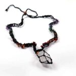 “Purity and Harmony” Necklace with Clear Quartz Druzy and Stones for the 7 Chakras - Image 3