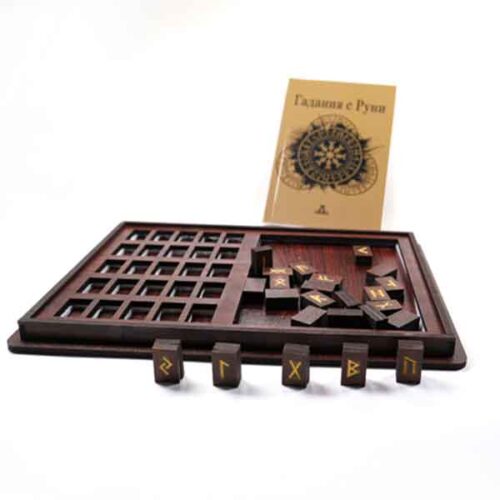 Luxury Wooden Rune Divination Set + Guide - Image 2