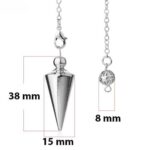 Metal conical dowsing pendulum - Image 3
