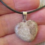 Picture Jasper, Heart Pendant