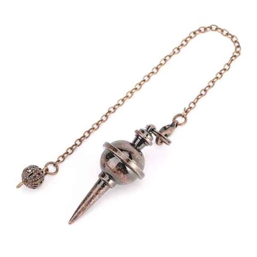 Copper spinning-top style dowsing pendulum - Image 8