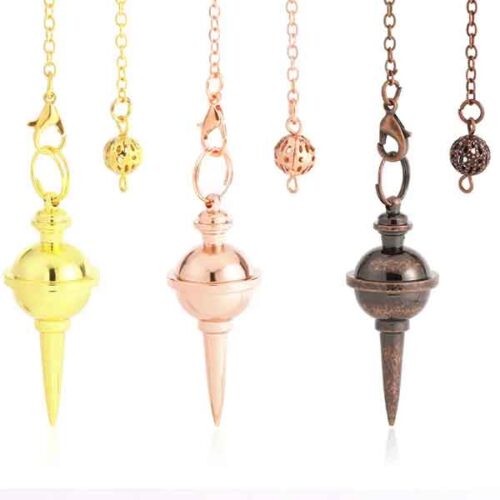 Copper spinning-top style dowsing pendulum - Image 5