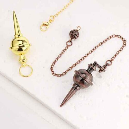 Copper spinning-top style dowsing pendulum - Image 4