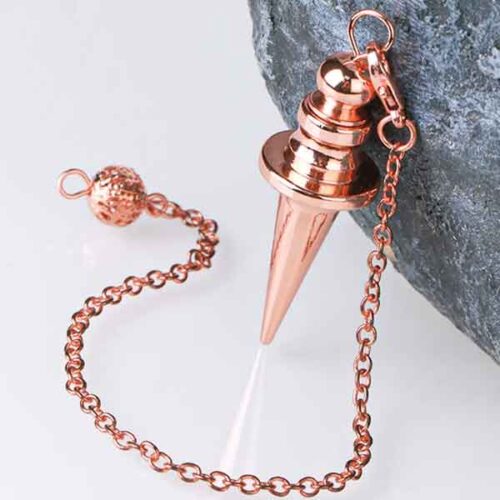 Luxury Dowsing Pendulum, Disc-Shaped, Openable, Copper - Image 2