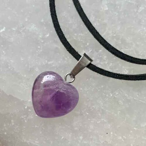 Amethyst heart pendant - Image 4