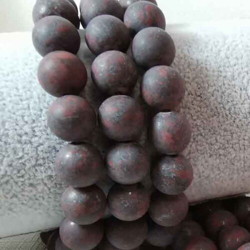 Matte Dark Heliotrope (Bloodstone) Bracelet - Image 6