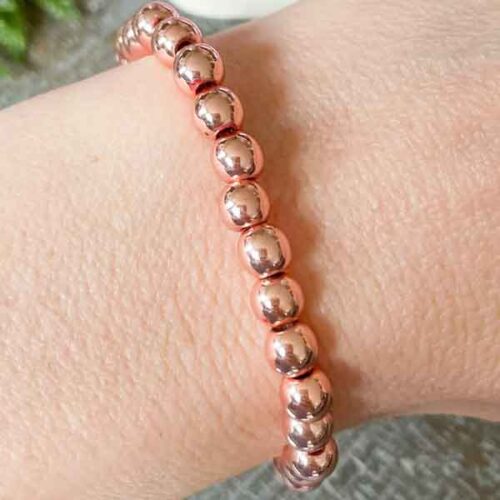 Hematite, Non-Magnetic, Rose Gold – Handmade Bracelet - Image 2