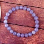 Jadeite, Blue-Purple, Handmade Bracelet