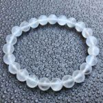 Rock Crystal, frosted, synthetic, bracelet