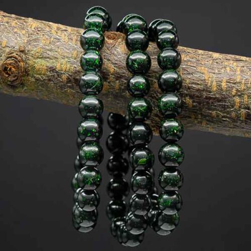Green Goldstone, handmade bracelet - Image 2