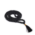 Mala Prayer Beads with 108 Beads, Black Tourmaline, 8 mm Beads - Image 4