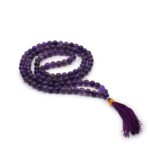 Mala Prayer Beads with 108 Beads, Black Tourmaline, 8 mm Beads - Image 5