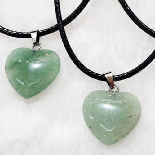 Green Aventurine heart pendant - Image 5