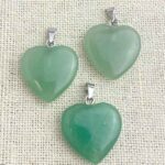 Green Aventurine heart pendant - Image 4