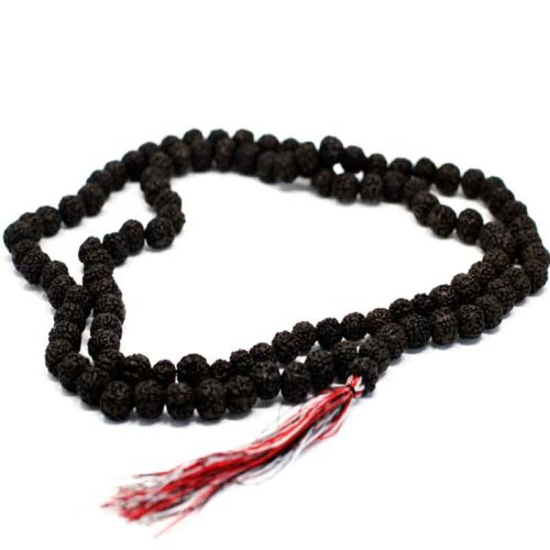 Rudraksha – Black Handmade Mala / Necklace with 108 Beads - Image 5