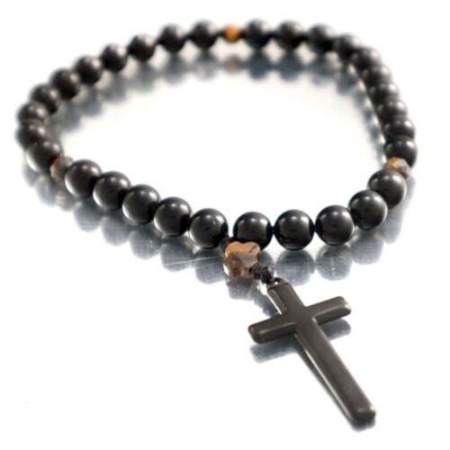 “Divine Path” Prayer Beads – Black Tourmaline and Tiger’s Eye - Image 6