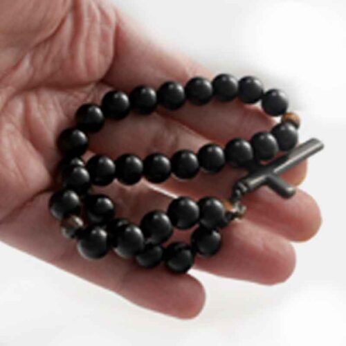 “Divine Path” Prayer Beads – Black Tourmaline and Tiger’s Eye - Image 2