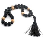 Prayer Beads, “Guardian of Silence”, Matte Onyx, Picture Jasper, 12 mm - Image 6