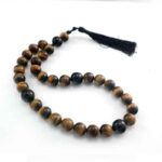 “Heavenly Prayer” Prayer Beads – Tiger’s Eye and Onyx - Image 2