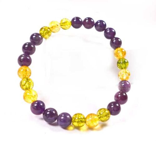 Radiance of the Soul, Bracelet with Citrine, Amethyst and Peridot (Olivine) - Image 4