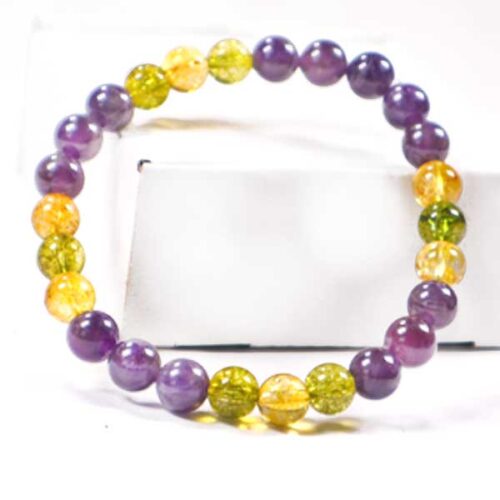 Radiance of the Soul, Bracelet with Citrine, Amethyst and Peridot (Olivine) - Image 5