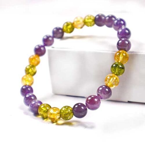 Radiance of the Soul, Bracelet with Citrine, Amethyst and Peridot (Olivine) - Image 3