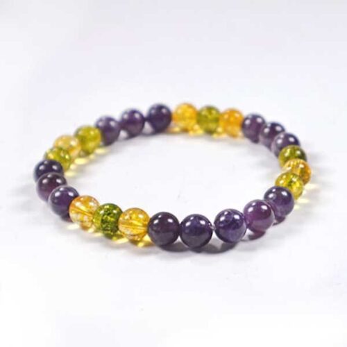 Radiance of the Soul, Bracelet with Citrine, Amethyst and Peridot (Olivine) - Image 2