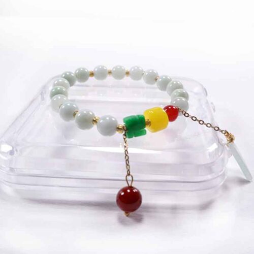 Harmony Bracelet – Light Jade and Colorful Feng Shui Energies - Image 2