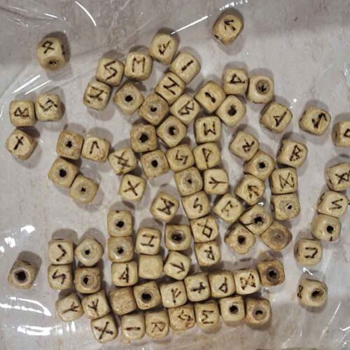 Handmade Prayer Beads with Runes, Wood and Black Tourmaline – Symbol of Strength, Protection and Ancient Wisdom - Image 8