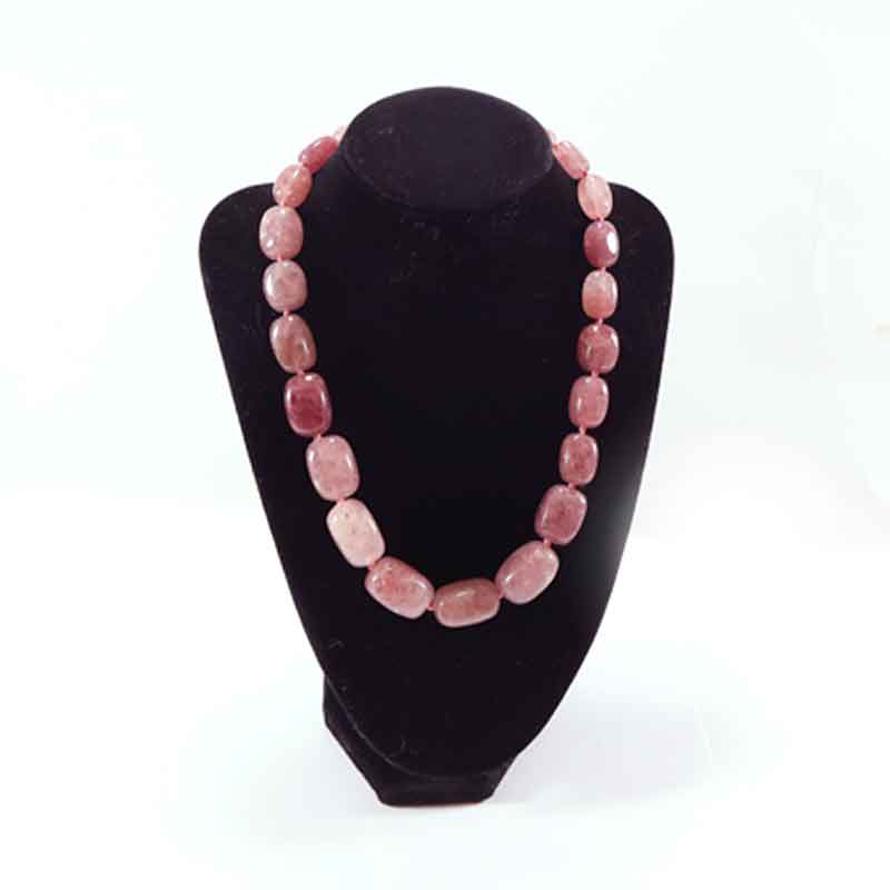 yagodov-kvarc-gerdan-edri Elixir of Love – Strawberry Quartz Necklace - Image 1