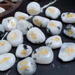 Luxury Rainbow Moonstone Rune Set with Booklet in a Beautiful Box - Image 4