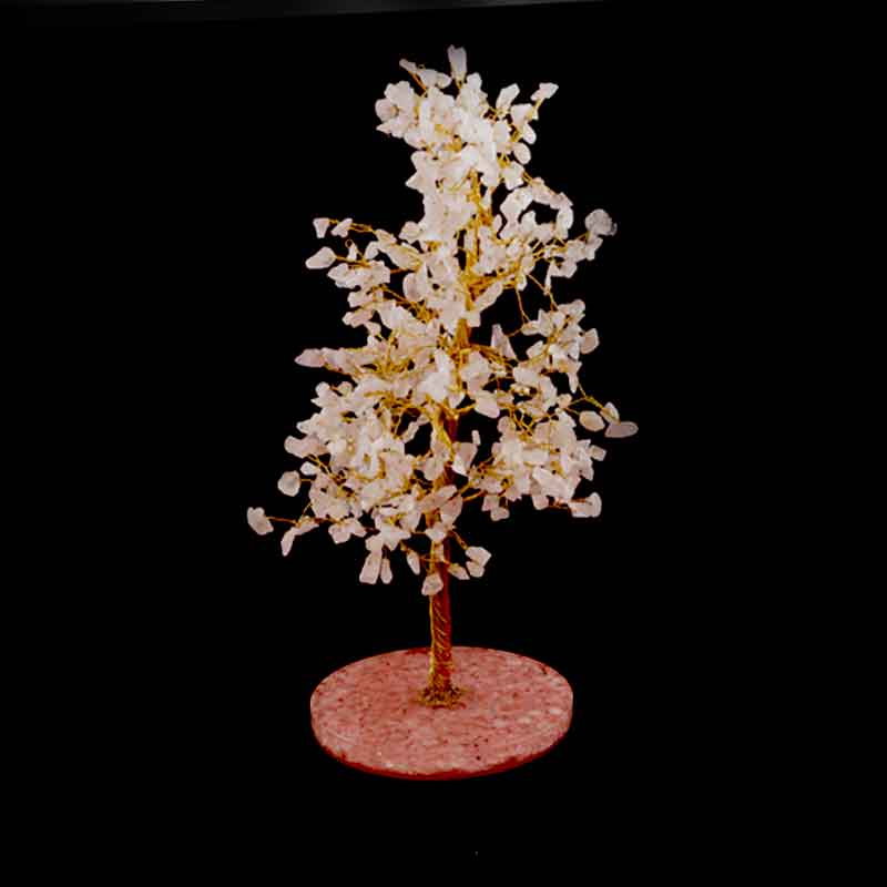 durvoto-nalubovta-rozo-kvarc91 The Tree of True Love – Rose Quartz with Orgonite Base - Image 1