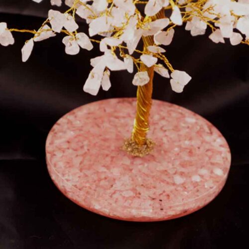 The Tree of True Love – Rose Quartz with Orgonite Base - Image 2