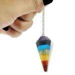 Seven Chakras Pendulum – Natural Stones, Class A