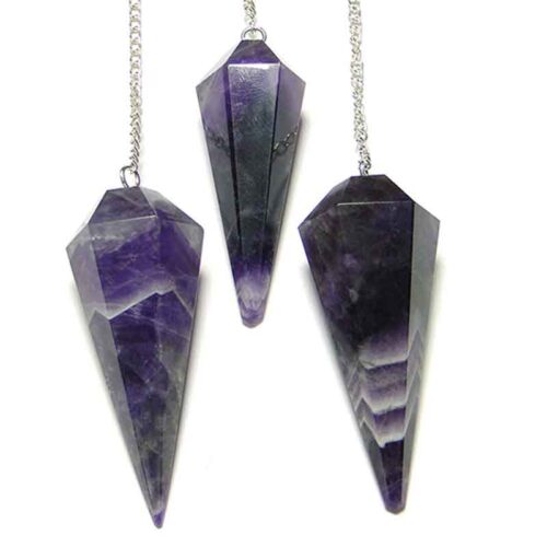 Dowsing Pendulum, Amethyst, High-Quality Natural Stone - Image 2