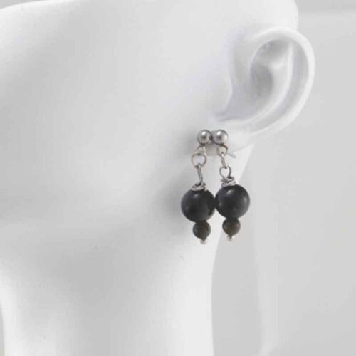 Mystical Protection with Obsidian – Set – Bracelet, Earrings and Necklace (Class A) - Image 8
